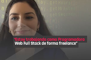“Estoy trabajando como Programadora Web Full Stack de forma freelance”