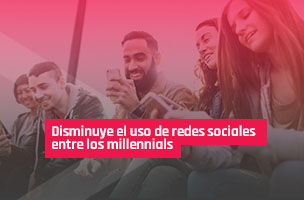 Disminuye el uso de redes sociales entre los millennials 